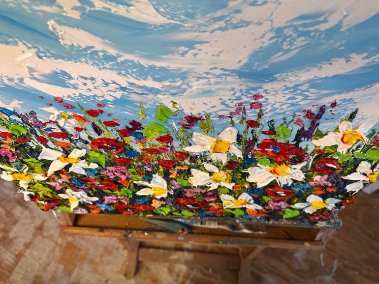 Original Impressionism Floral Painting by Oksana Fedorova