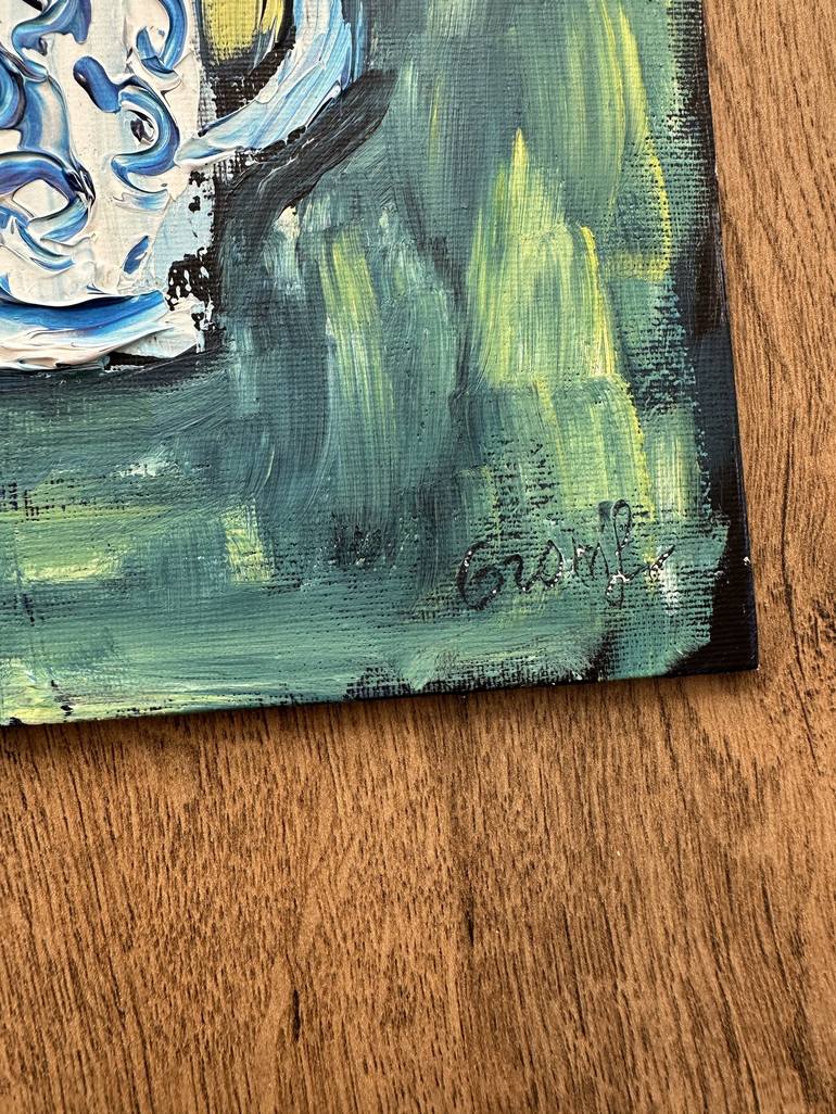 Original Expressionism Floral Painting by Oksana Fedorova