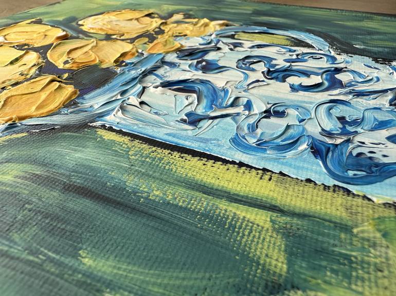 Original Expressionism Floral Painting by Oksana Fedorova