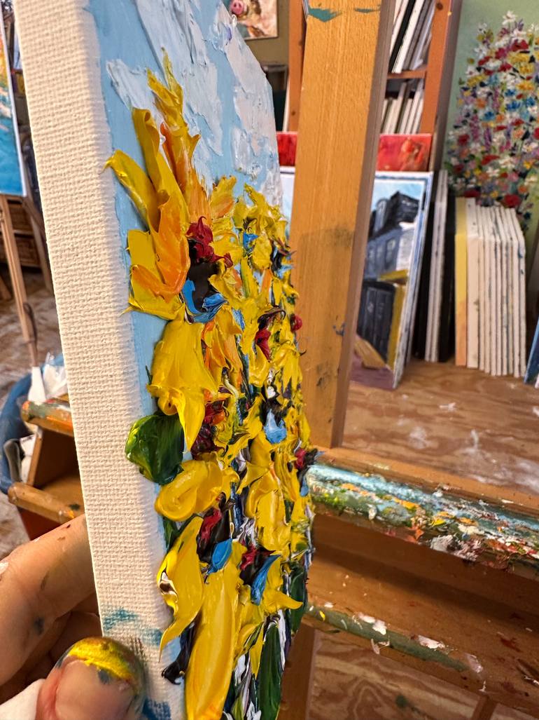 Original Expressionism Floral Painting by Oksana Fedorova