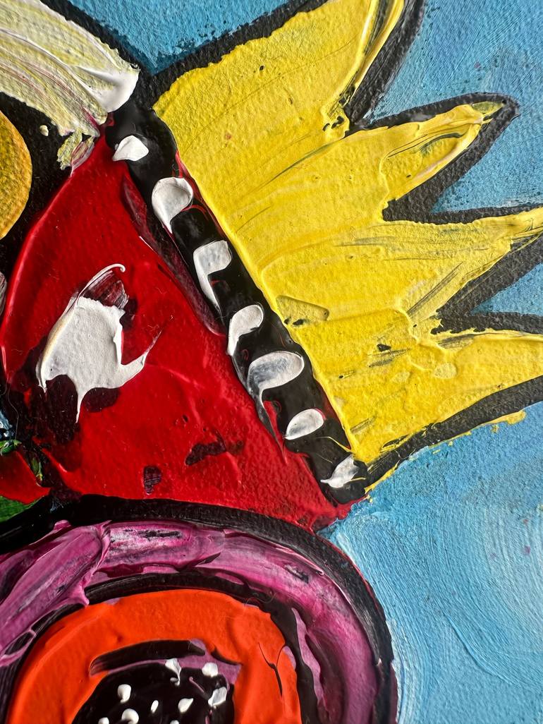 Original Expressionism Floral Painting by Oksana Fedorova