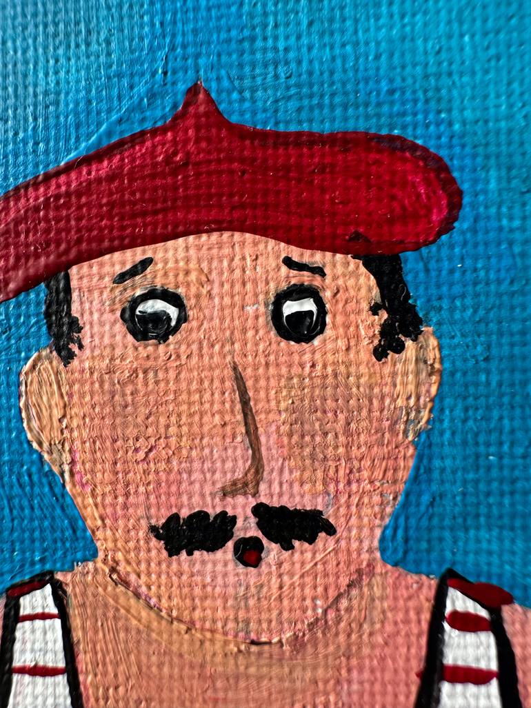 Original Expressionism People Painting by Oksana Fedorova