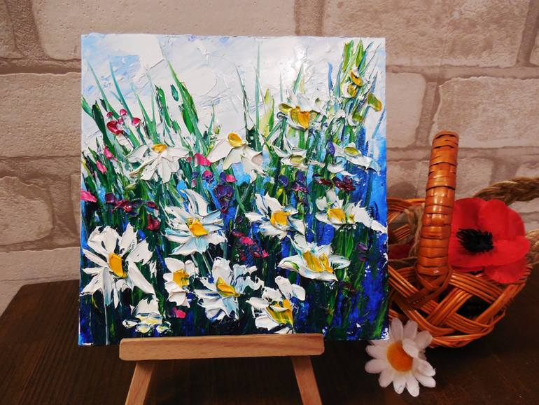 Original Impressionism Floral Painting by Oksana Fedorova