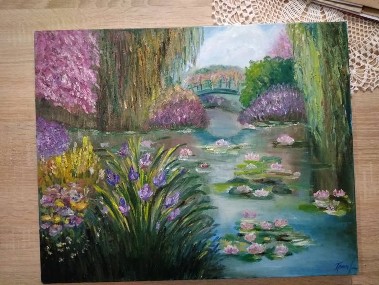 Original Impressionism Landscape Painting by Oksana Fedorova