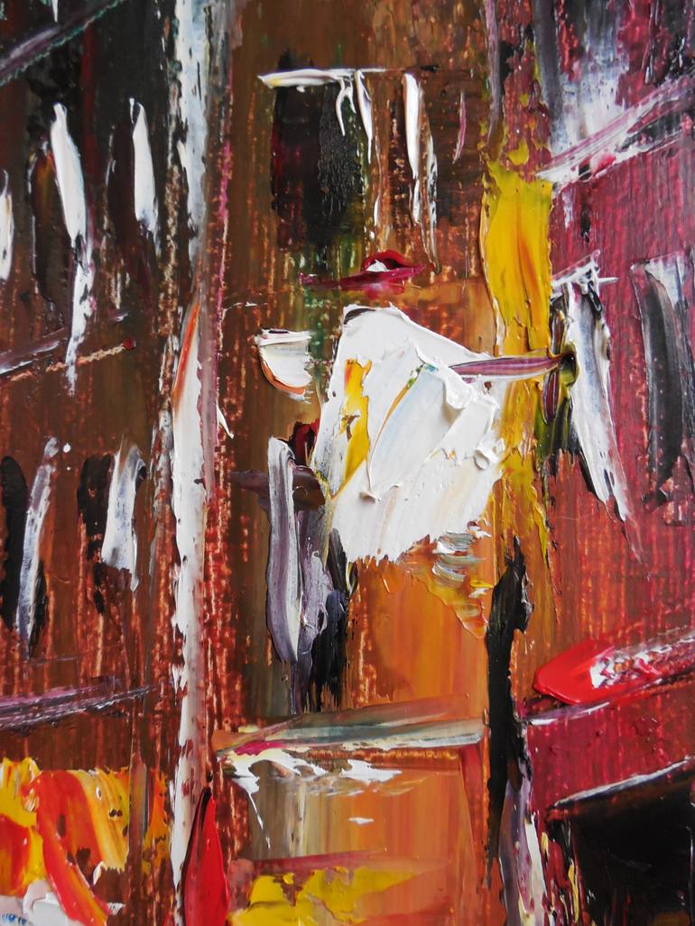 Original Impressionism Cities Painting by Oksana Fedorova