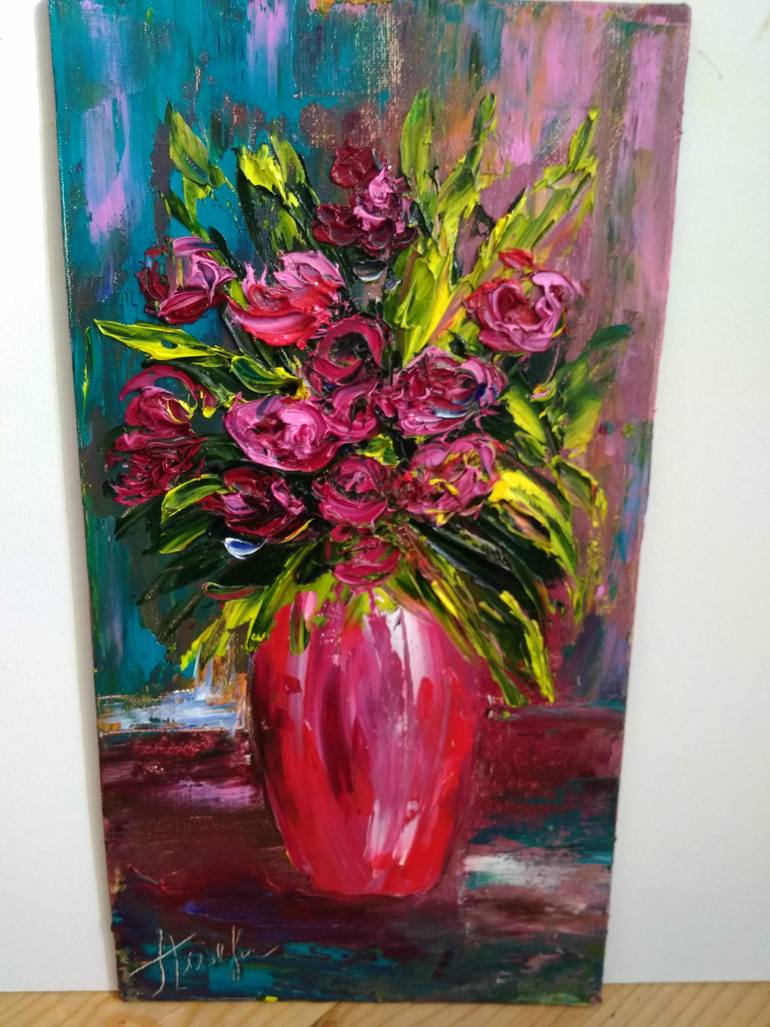 Original Impressionism Still Life Painting by Oksana Fedorova