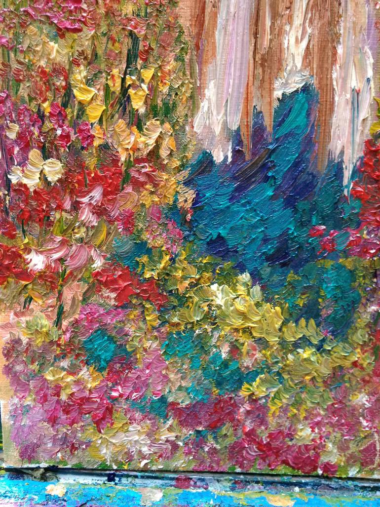 Original Impressionism People Painting by Oksana Fedorova