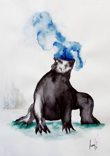 Print of Modern Animal Paintings by HILBARROM AO