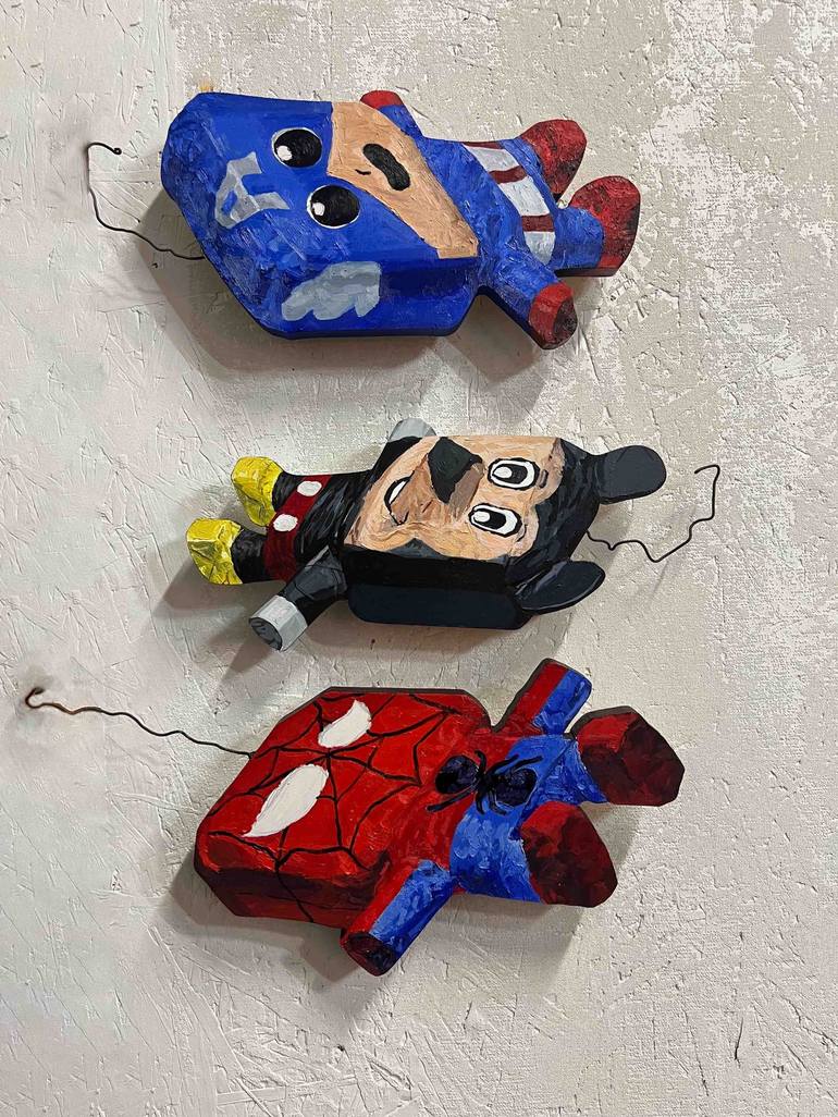 Original Pop Art Cartoon Painting by Francisco Palomares