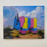 Toro Alone in Landscape - Canvas Print by Francisco Palomares