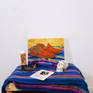 Artisanal handmade goods from Mexico. 
Painting on cleet system.
Date and signed on back.