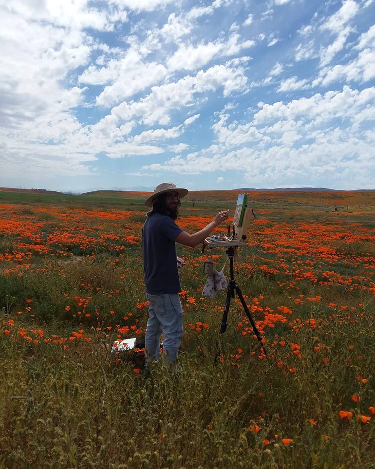 Original Impressionism Nature Painting by Francisco Palomares