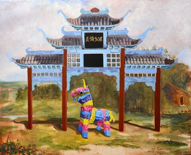 Saatchi Art Artist Francisco Palomares; Painting, “La Piñata va a la China” #art