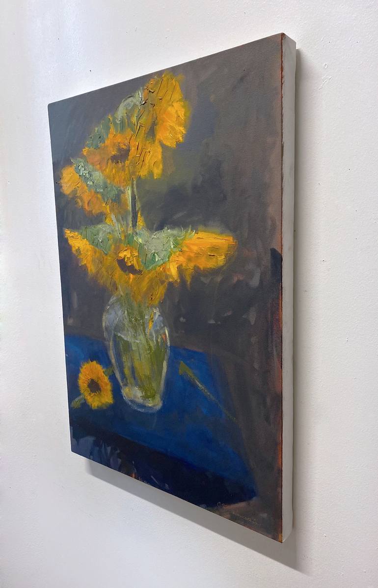 Original Expressionism Floral Painting by Francisco Palomares