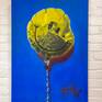 The happy face balloon is a portrait of the emotions we feel on the pursuit of happy and success.