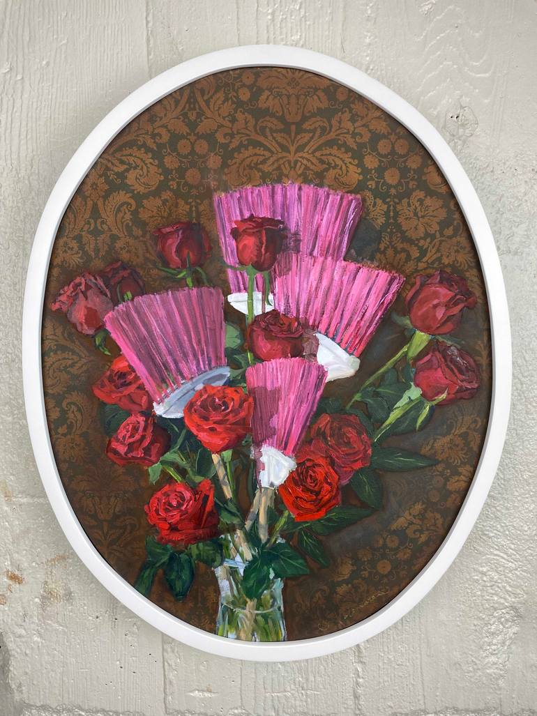 Original Floral Painting by Francisco Palomares