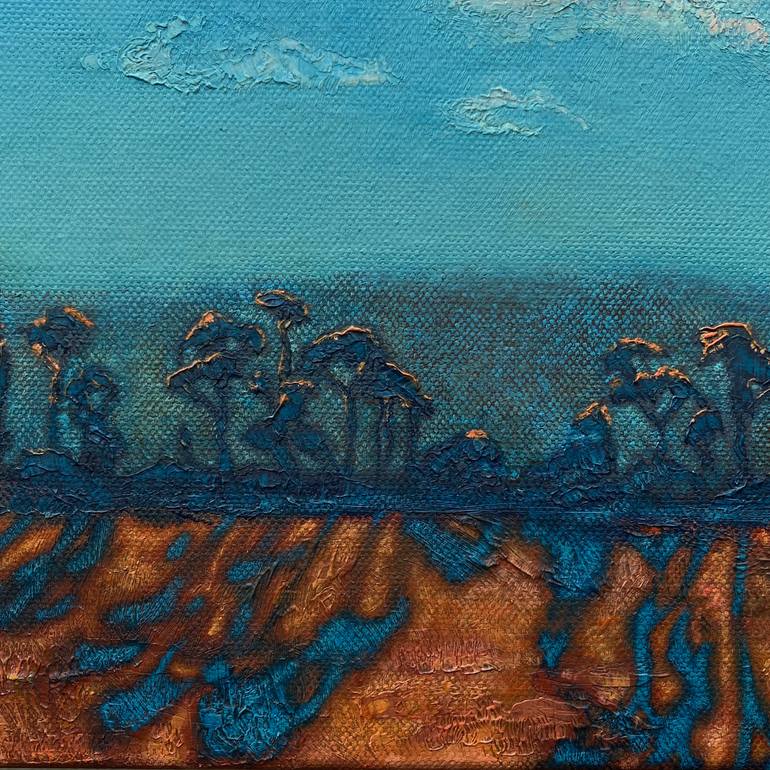 Original Abstract Landscape Painting by Olha Tymoshova