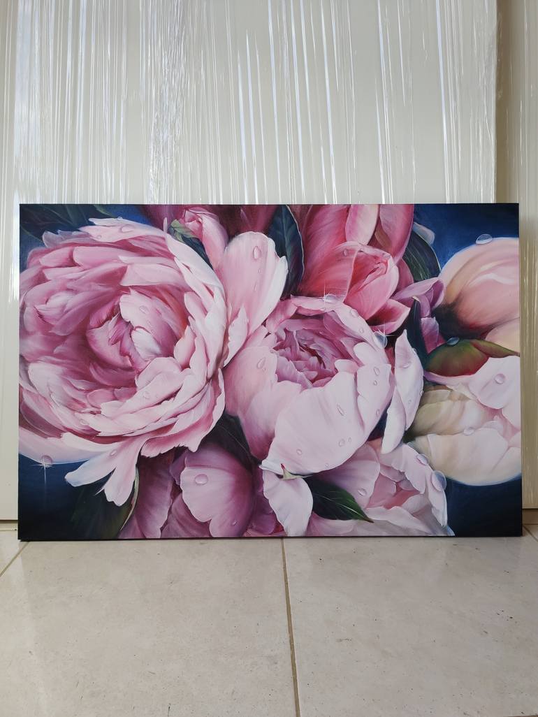 Original Photorealism Botanic Painting by Alexandra Ozerova