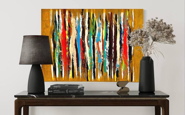 Original Abstract Expressionism Abstract Painting by Elina Grankina