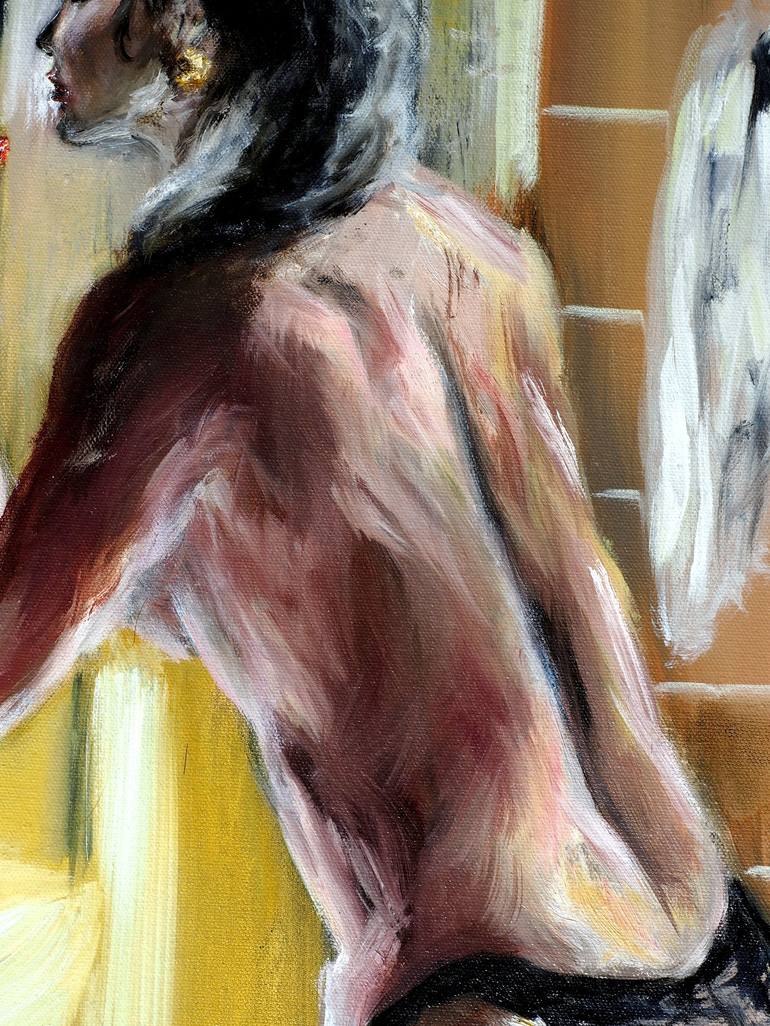 Original Impressionism Nude Painting by Ruslana Levandovska