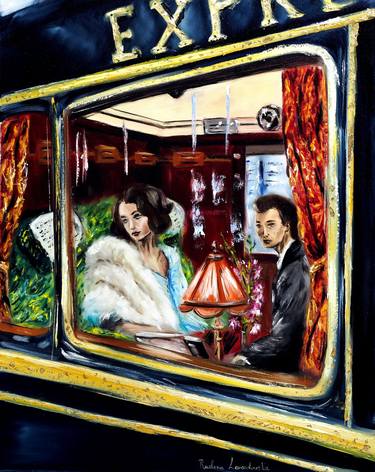 Original Train Paintings by Ruslana Levandovska