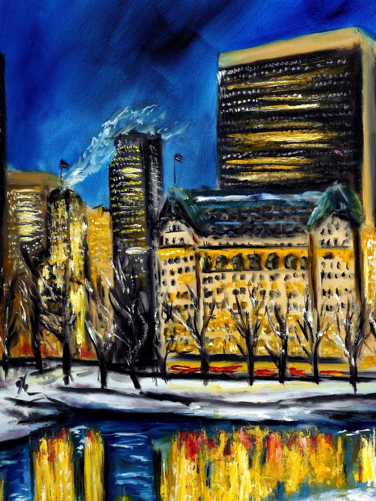 Original Impressionism Architecture Painting by Ruslana Levandovska