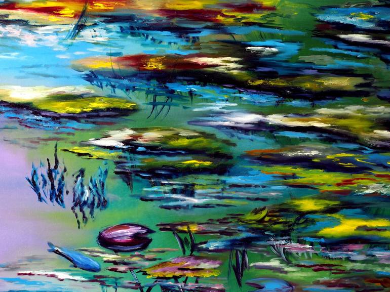 Original Impressionism Nature Painting by Ruslana Levandovska