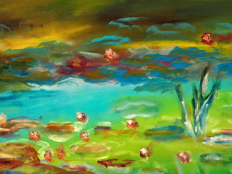 Original Impressionism Nature Painting by Ruslana Levandovska