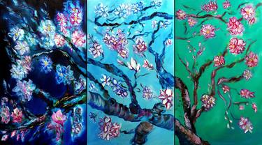 Original Impressionism Floral Paintings by Ruslana Levandovska