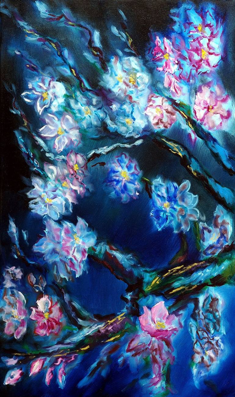 Original Impressionism Floral Painting by Ruslana Levandovska