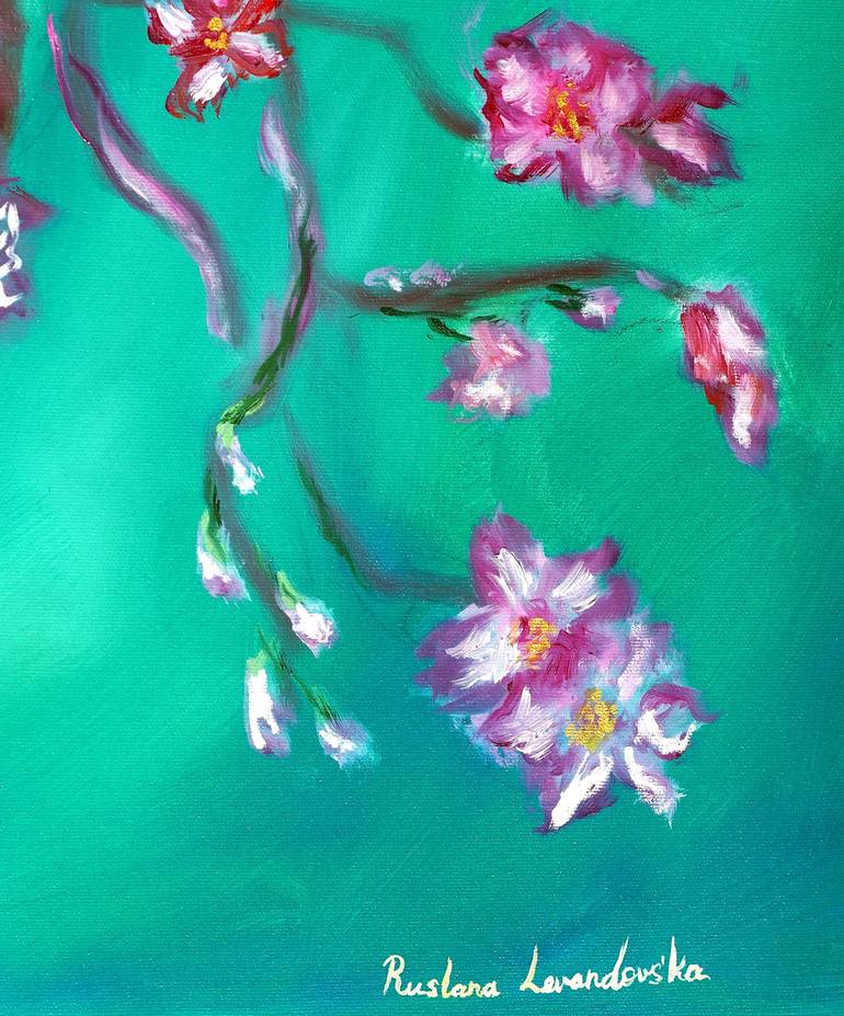 Original Impressionism Floral Painting by Ruslana Levandovska