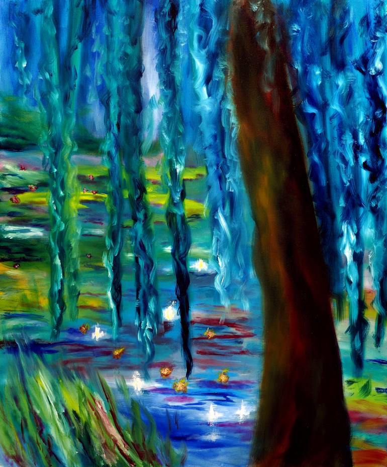 Original Impressionism Nature Painting by Ruslana Levandovska