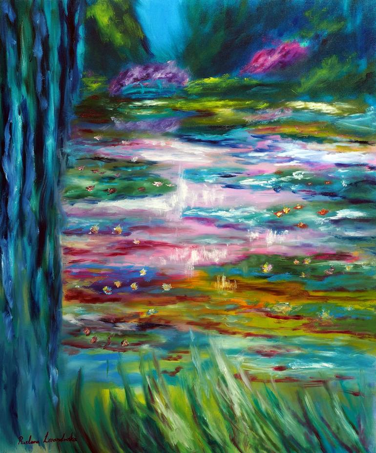 Original Impressionism Nature Painting by Ruslana Levandovska