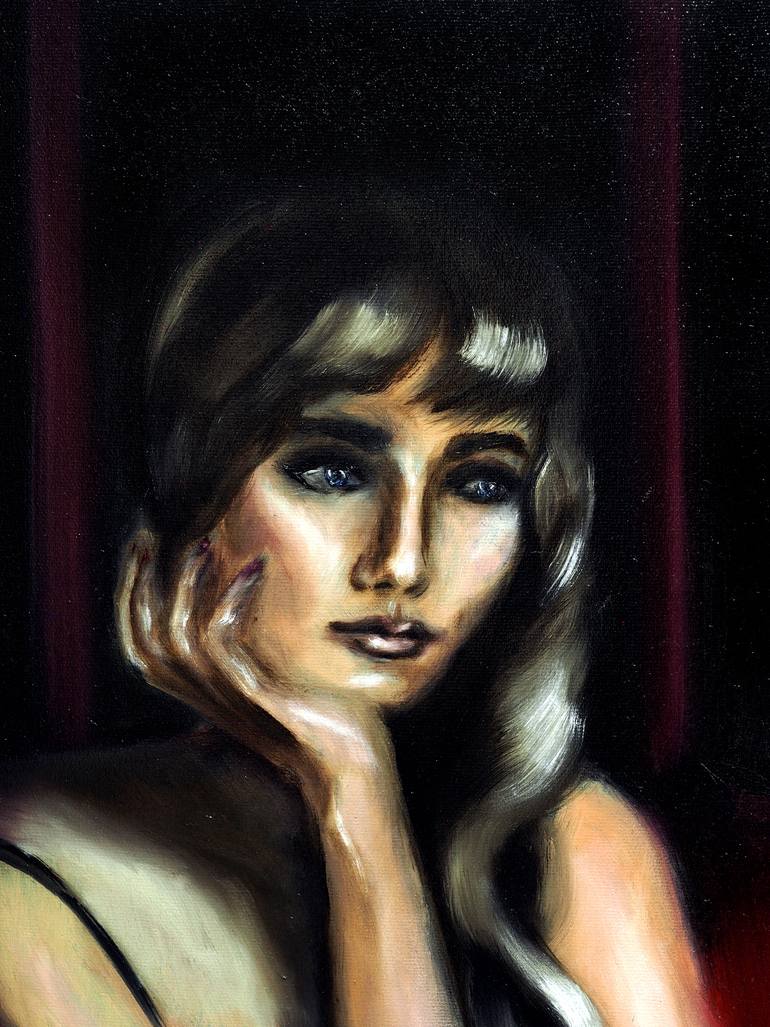 Original Realism People Painting by Ruslana Levandovska