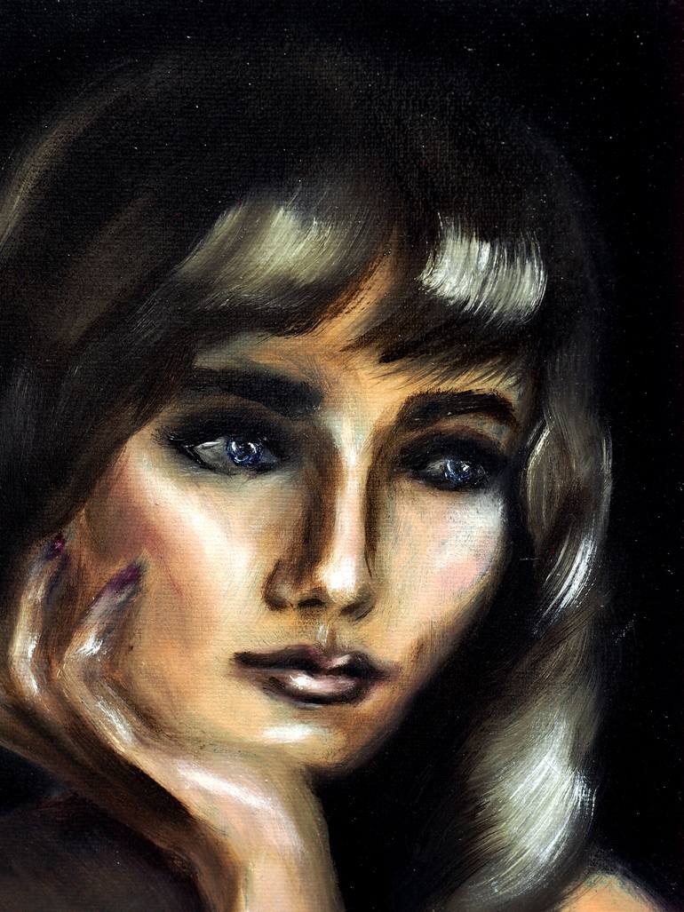 Original Realism People Painting by Ruslana Levandovska