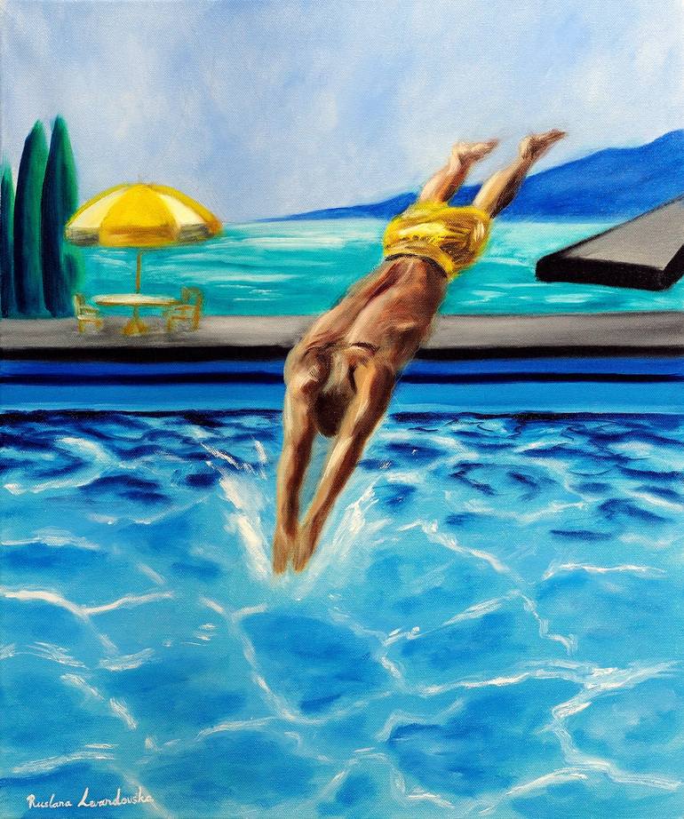 Original Figurative People Paintings by Ruslana Levandovska