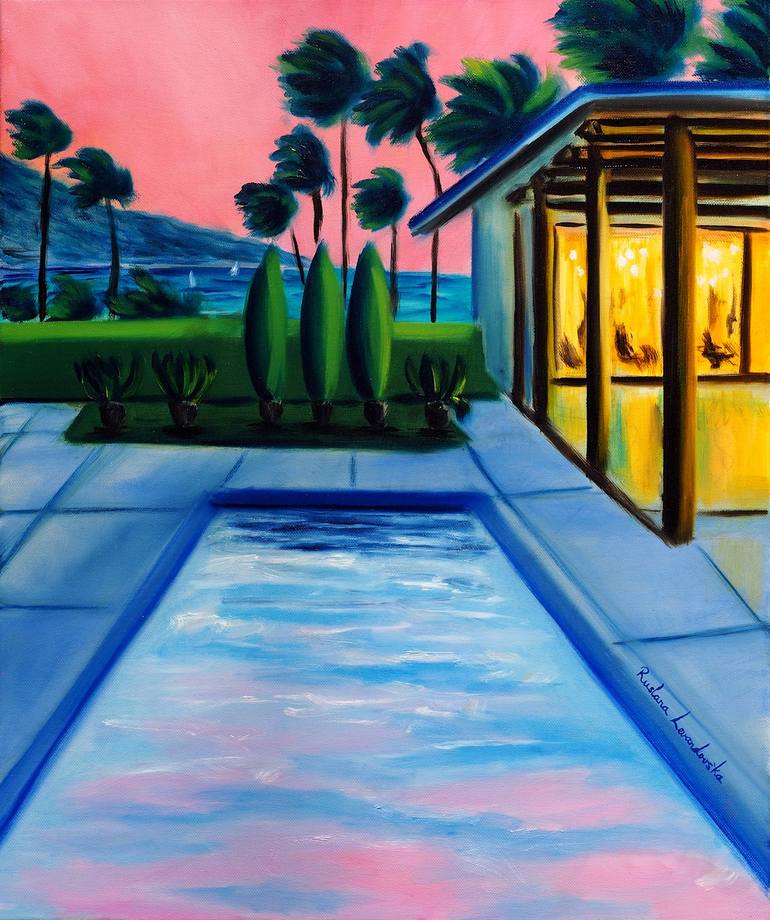 Original Impressionism Architecture Paintings by Ruslana Levandovska