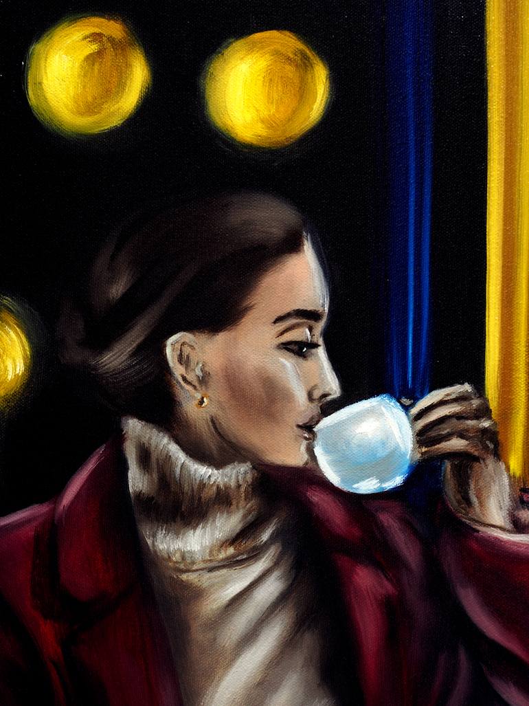 Original Realism People Painting by Ruslana Levandovska