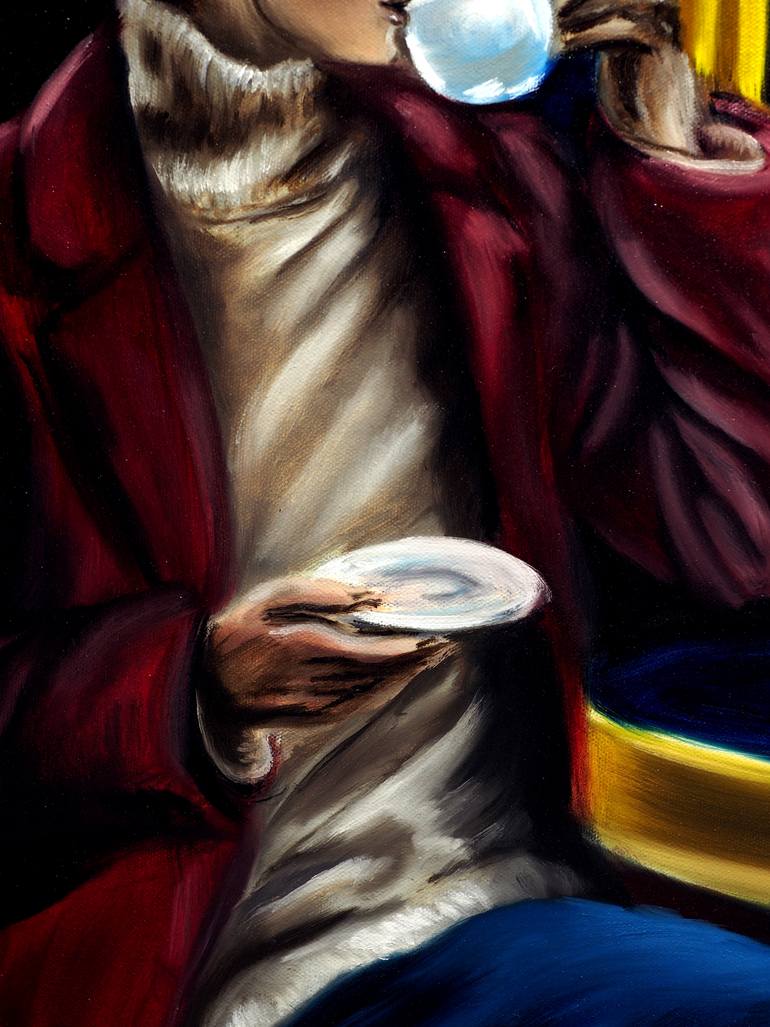 Original Realism People Painting by Ruslana Levandovska