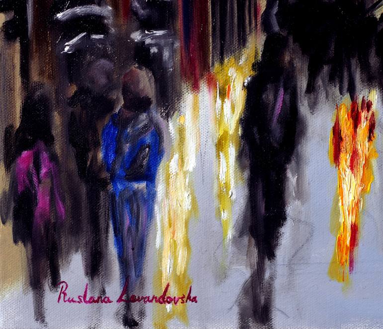 Original Impressionism Cities Painting by Ruslana Levandovska