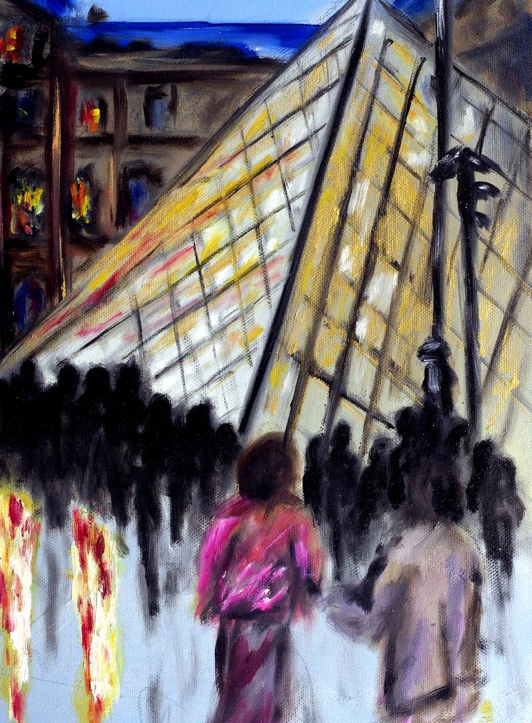 Original Impressionism Cities Painting by Ruslana Levandovska