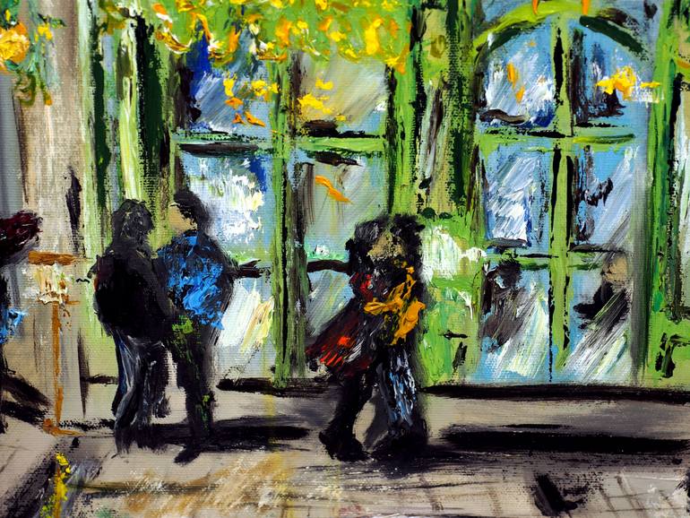 Original Impressionism Cities Painting by Ruslana Levandovska