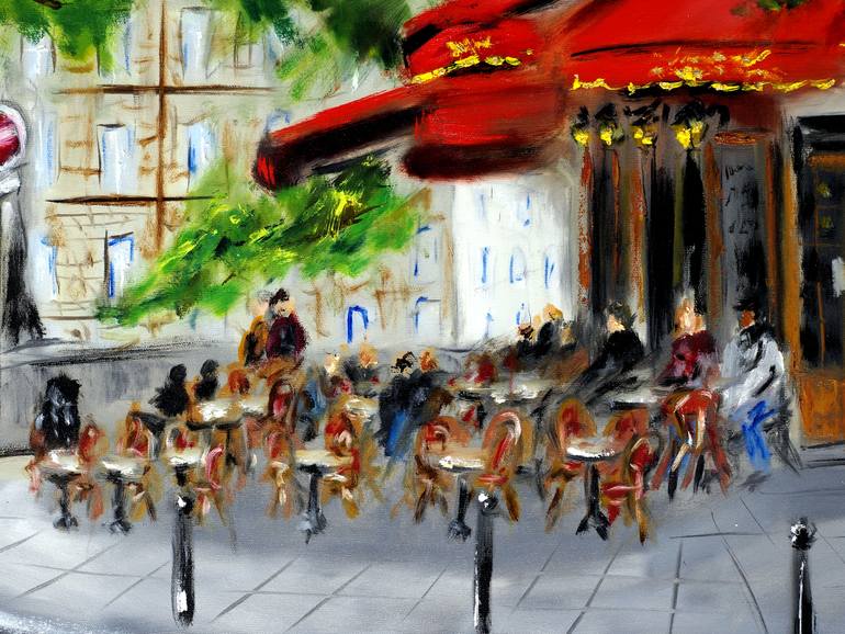 Original Impressionism Cities Painting by Ruslana Levandovska