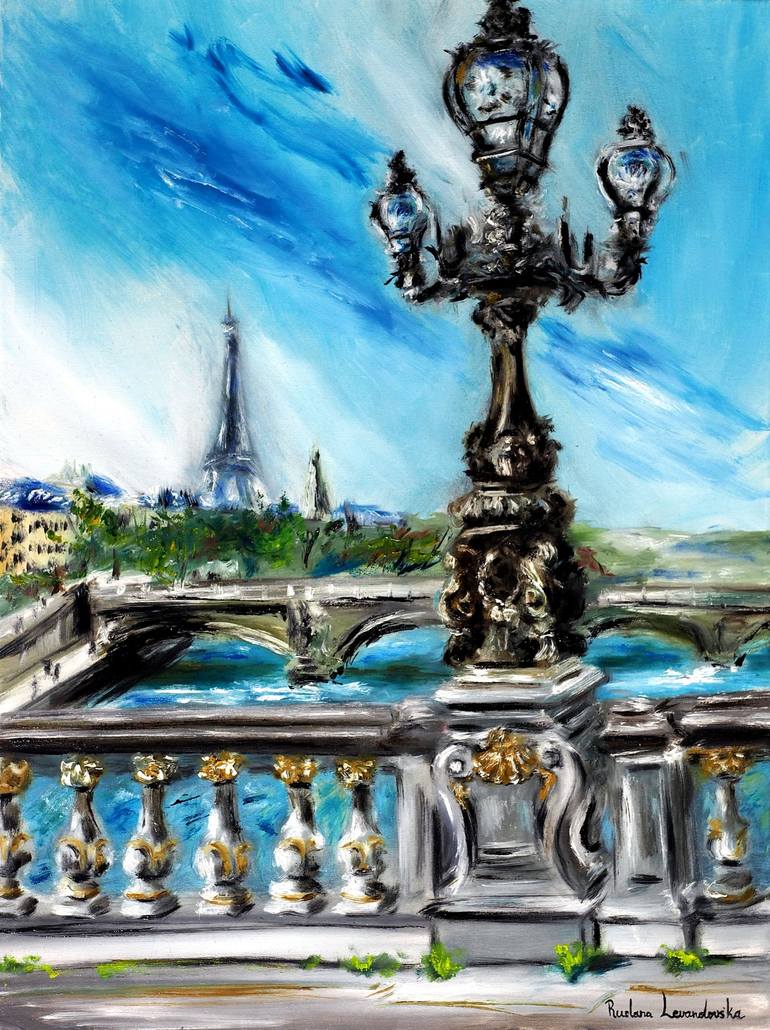 Original Impressionism Cities Paintings by Ruslana Levandovska