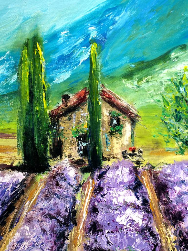 Original Impressionism Rural Life Painting by Ruslana Levandovska