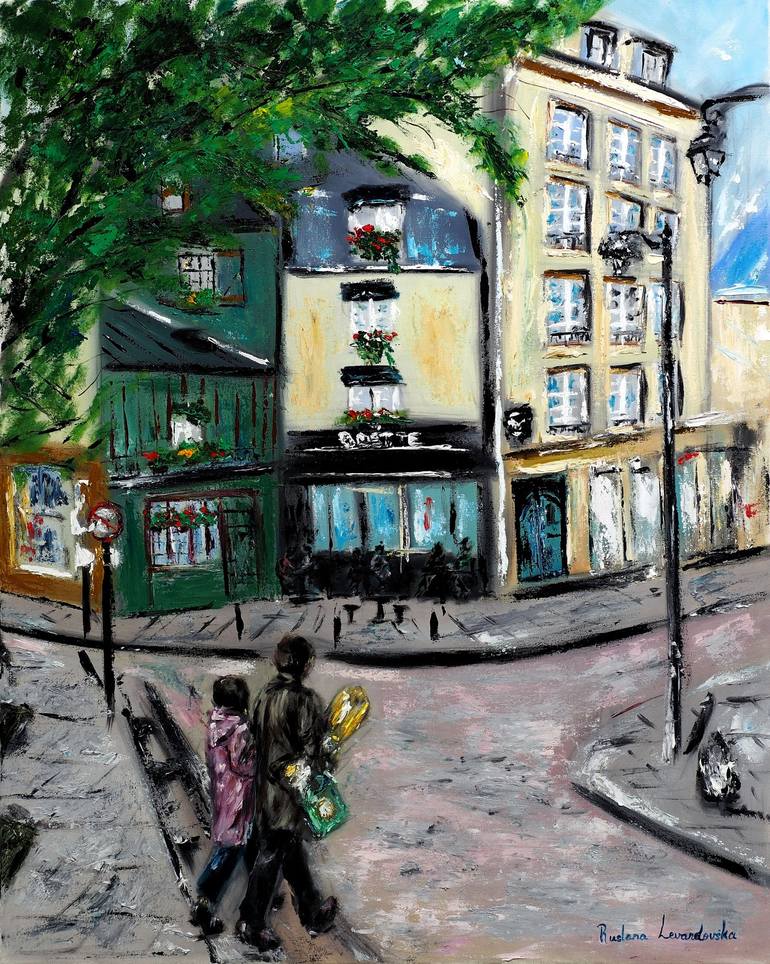 Original Impressionism Cities Paintings by Ruslana Levandovska