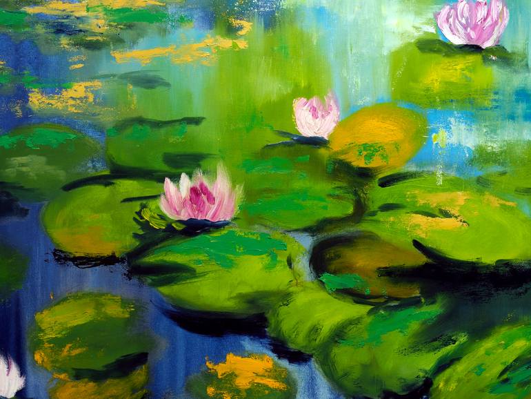 Original Impressionism Nature Painting by Ruslana Levandovska