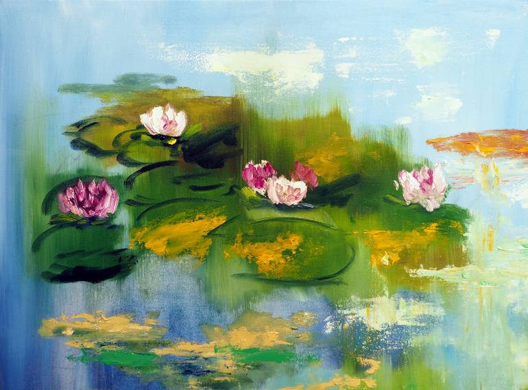 Original Impressionism Nature Painting by Ruslana Levandovska