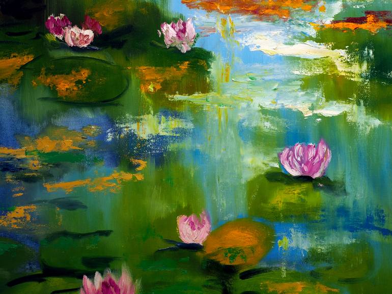 Original Impressionism Nature Painting by Ruslana Levandovska