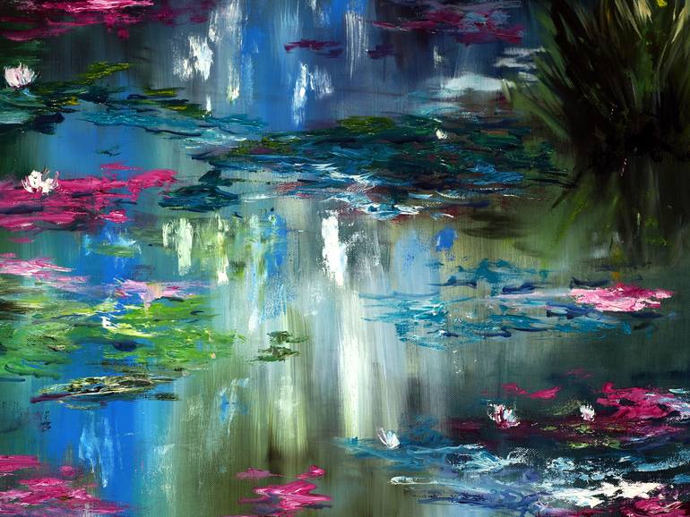 Original Impressionism Nature Painting by Ruslana Levandovska